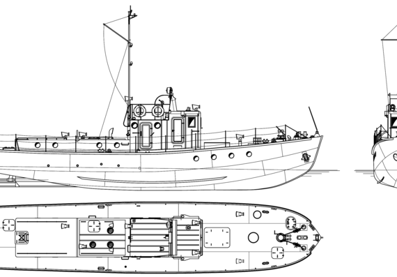 Корабль Россия - Kostromich [Project Tug Boat ] (2010) - чертежи, габариты, рисунки